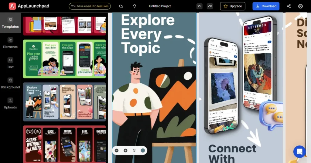 Explore every topic app store screenshot