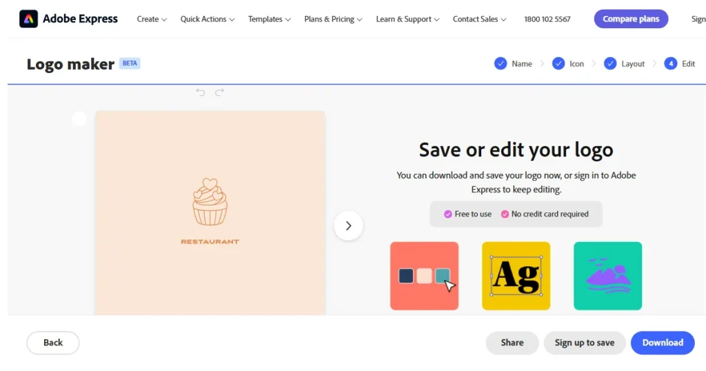 Adobe Express app icon maker