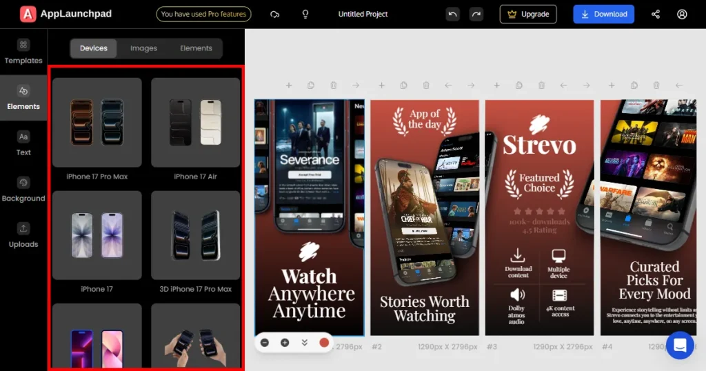 3D devices on AppLaunchpad