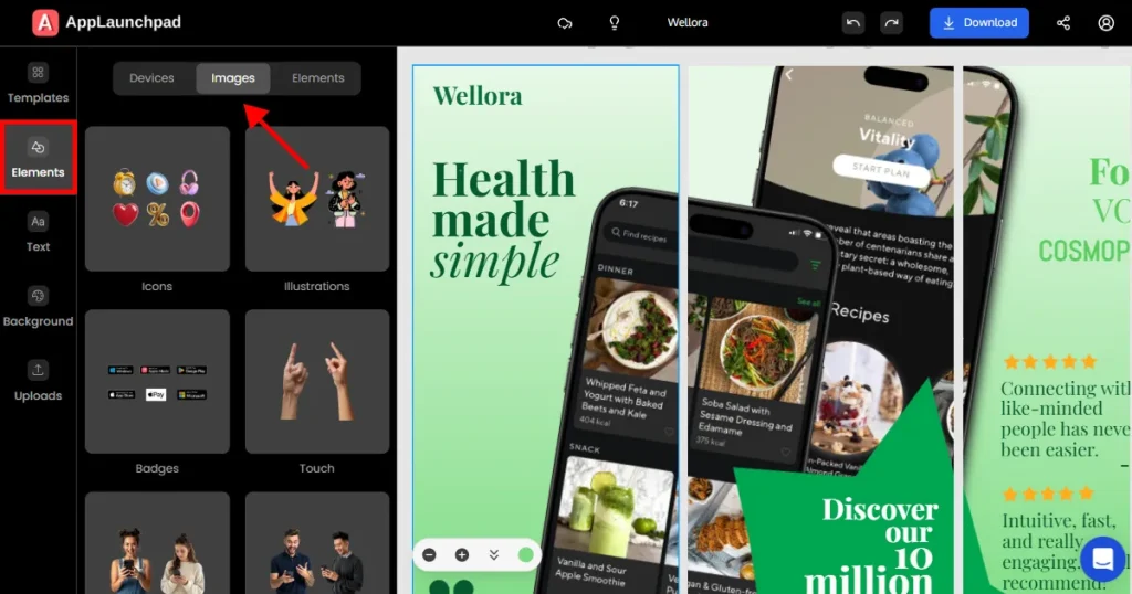 Add extra elements on your screenshots