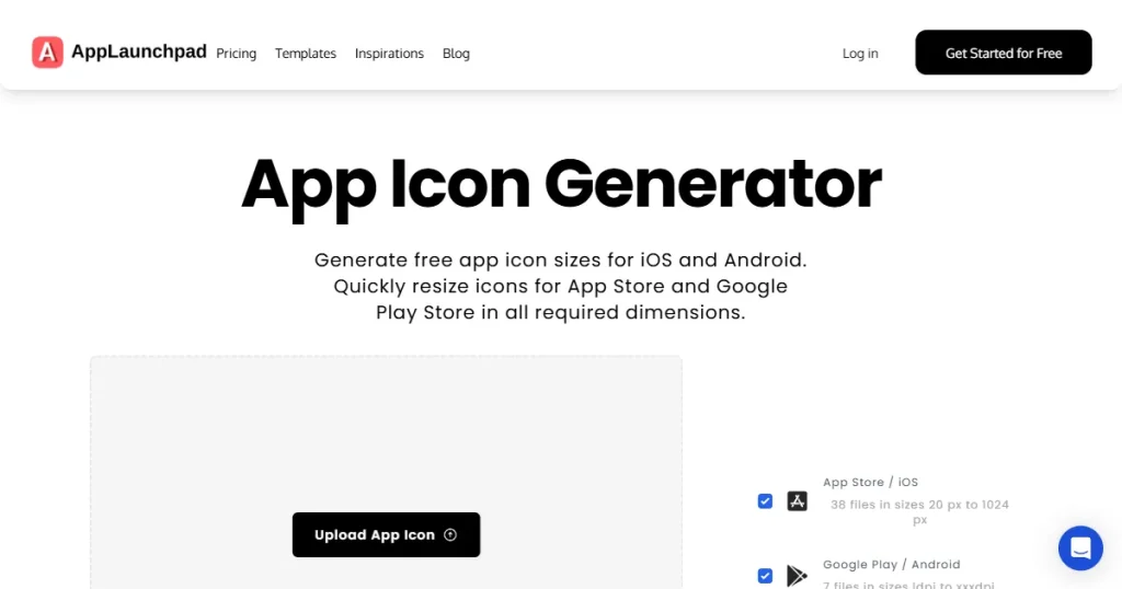 App icon generator on AppLaunchpad