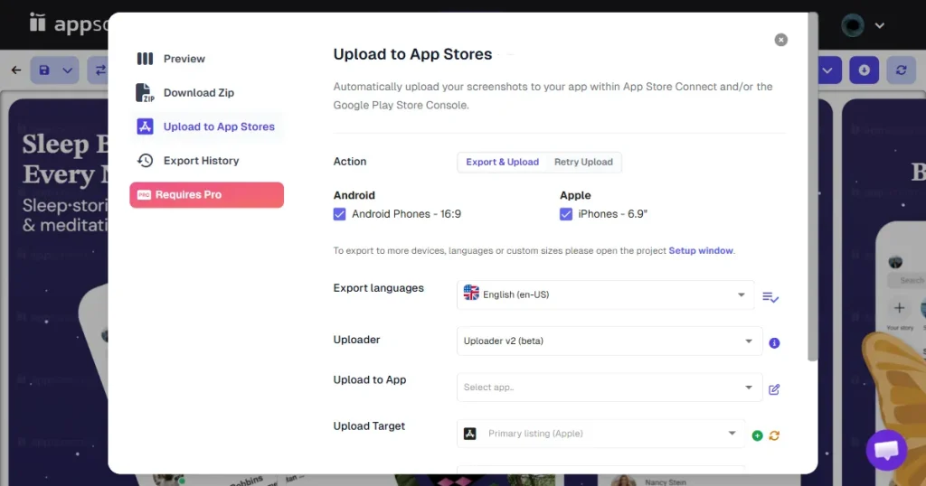 app store auto-publish feature appscreens