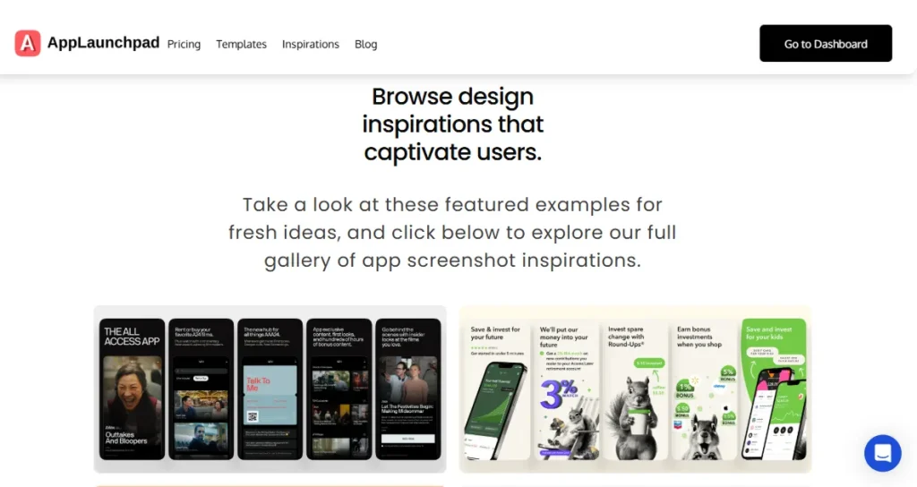 AppLaunchpad inspiration gallery
