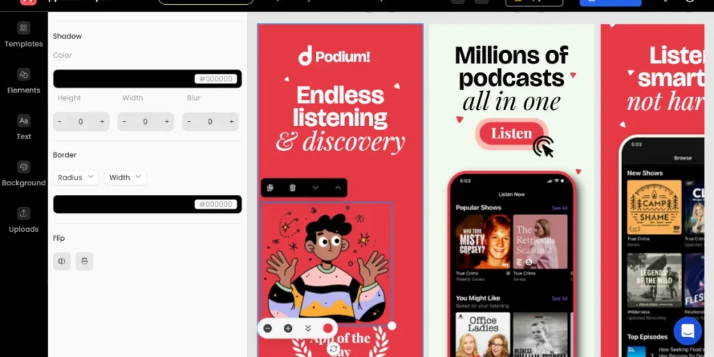 AppLaunchpad elements setting