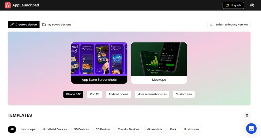 AppLaunchpad template library
