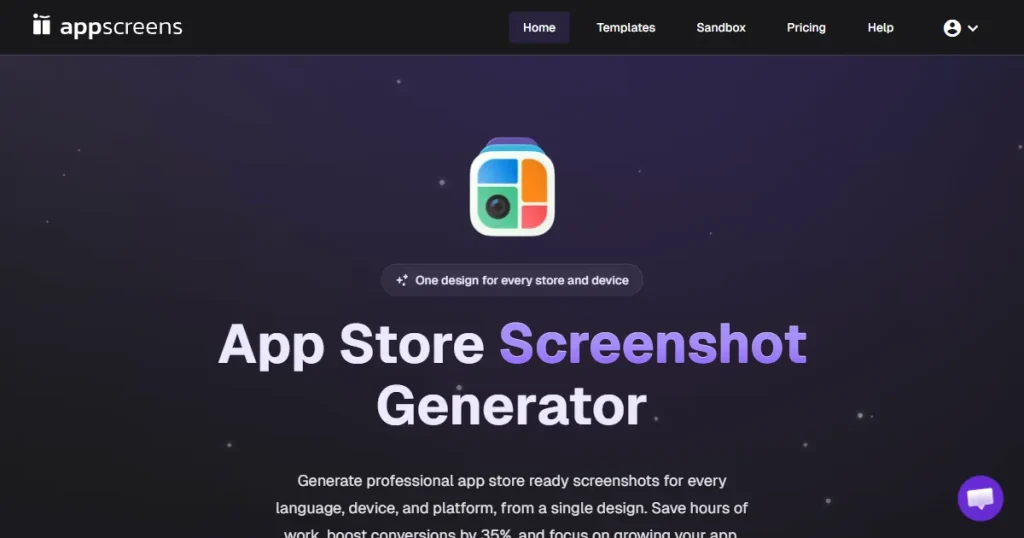 AppScreens screenshot generator dashboard