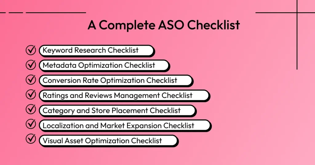 A complete ASO checklist