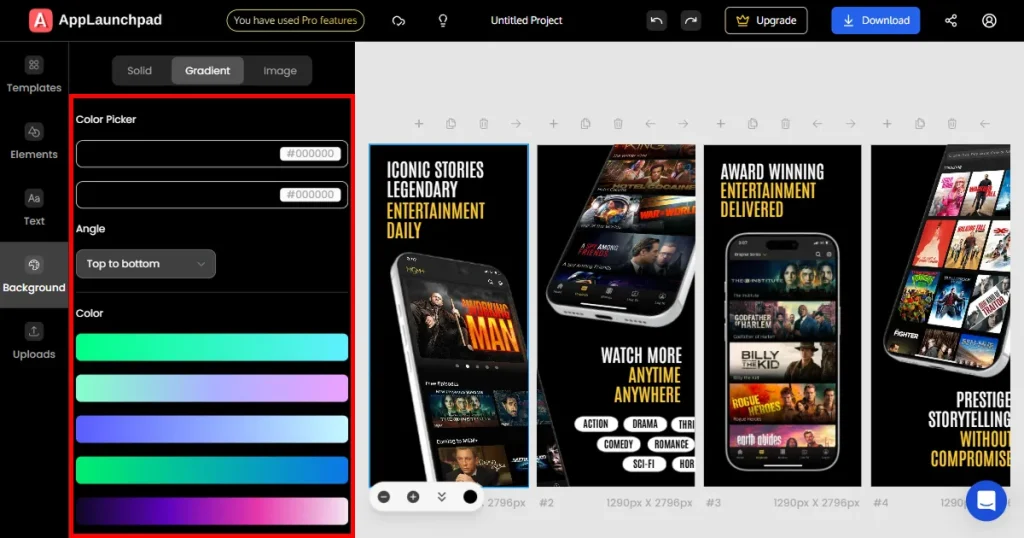 Background color customization on AppLaunchpad