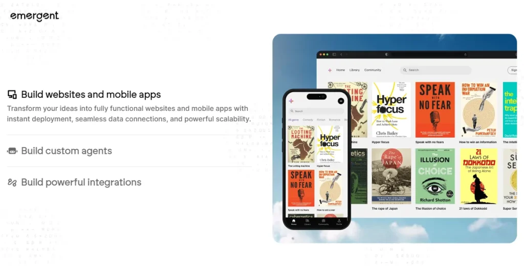 Emergent AI app builder