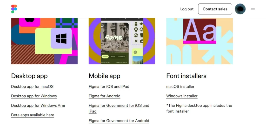 Figma download page