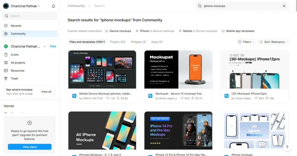 Figma iPhone mockup templates
