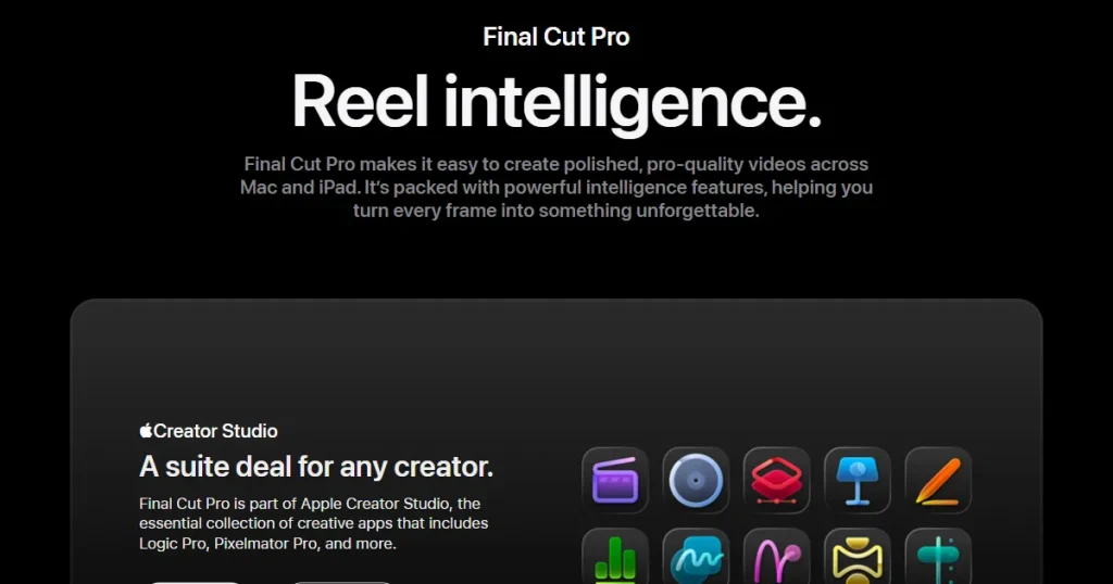 Final cut pro app preview video tool
