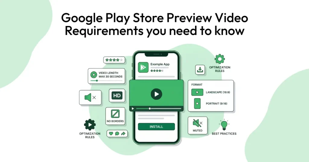 Google Play Store preview video requirements
