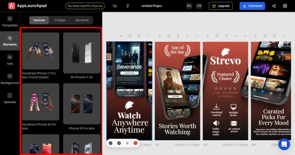 Hand holding devices on AppLaunchpad