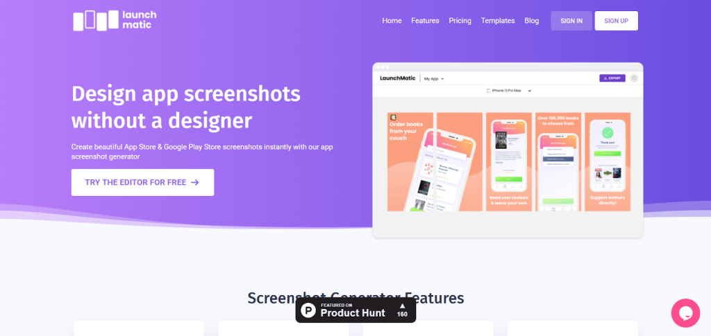Launchmatic app store screenshot generator