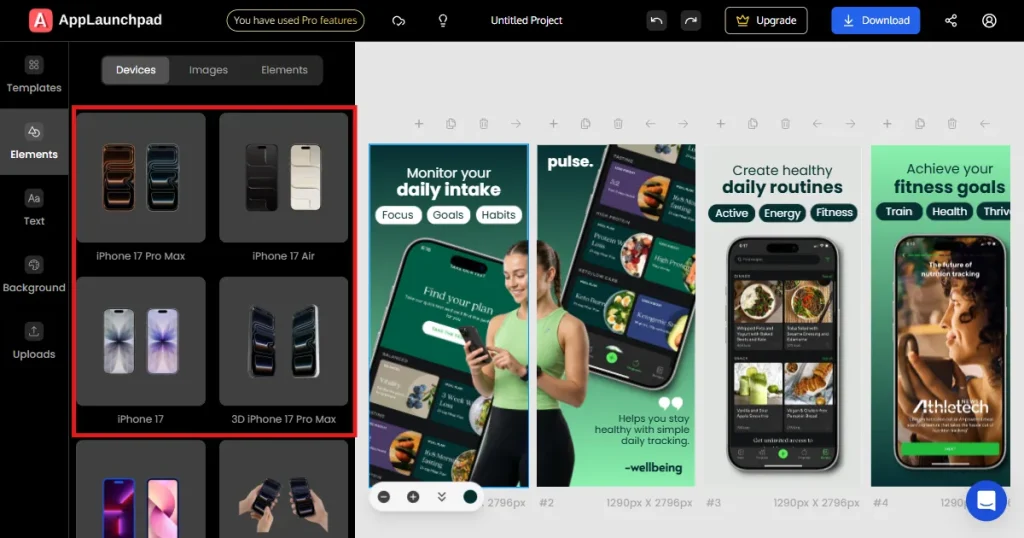 Latest iPhone devices on AppLaunchpad