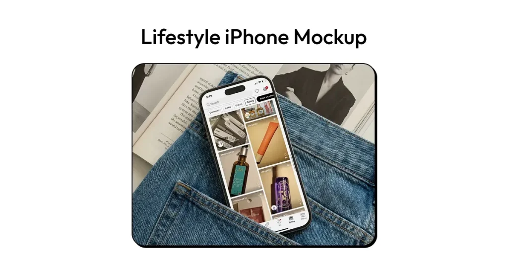 Lifestyle iPhone mockup