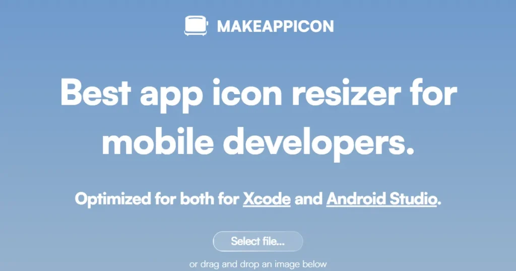 MakeAppIcon landing page