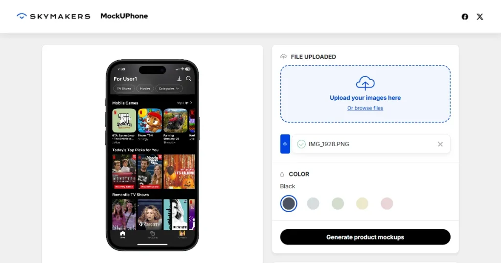 MockUPhone iPhone mockup generator