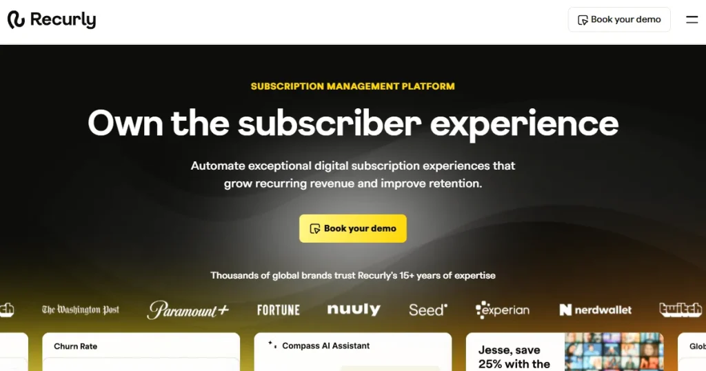 Recurly in-app payments tool