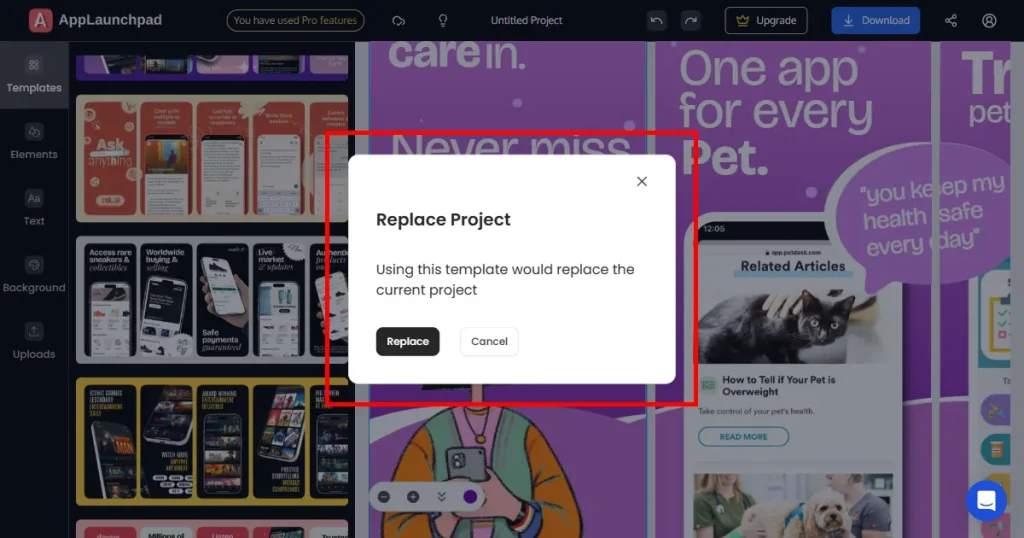 AppLaunchpad app screenshot replacement feature