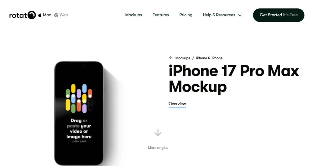 Rotato mockup generator