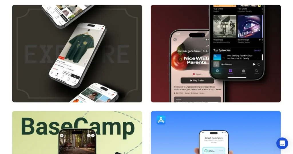 Select an iPhone mockup template