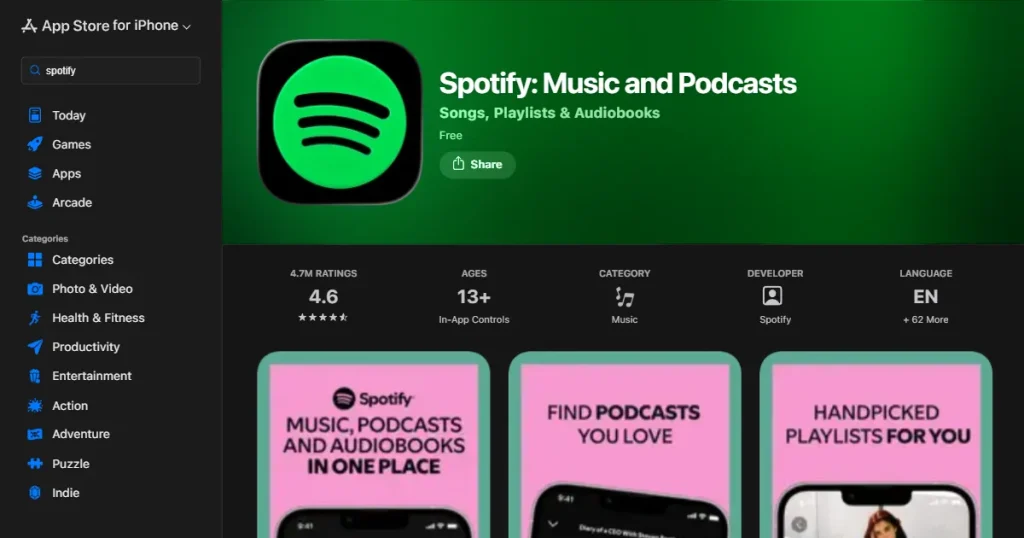 Understanding iOS app store guidelines with Spotify