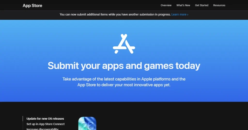 Submit app and games on App Store
