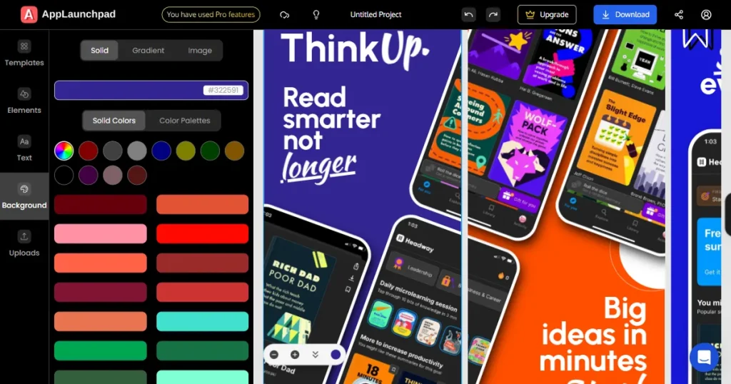 AppLaunchpad template editor