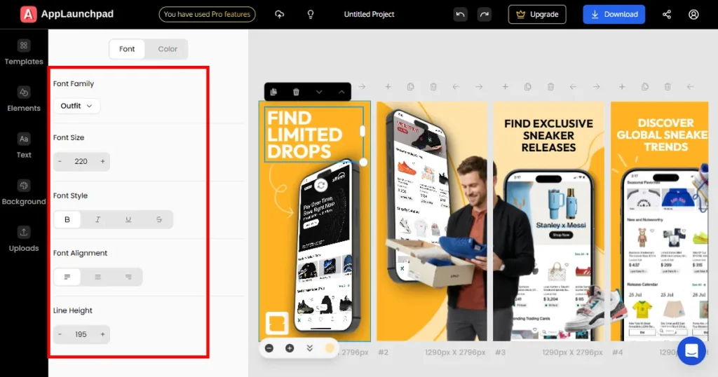 Text editing on AppLaunchpad
