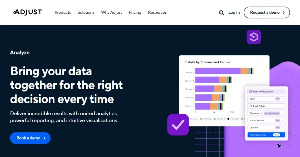 Adjust homepage