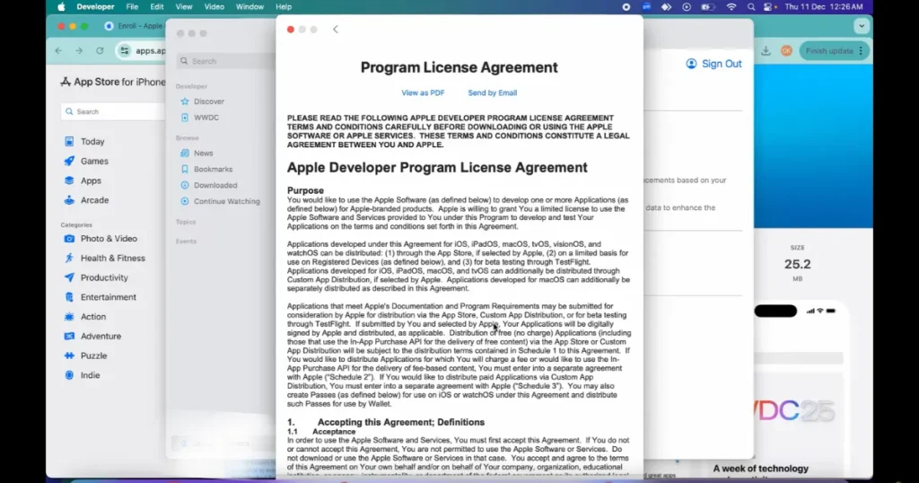 Apple Developer Program License Agreement
