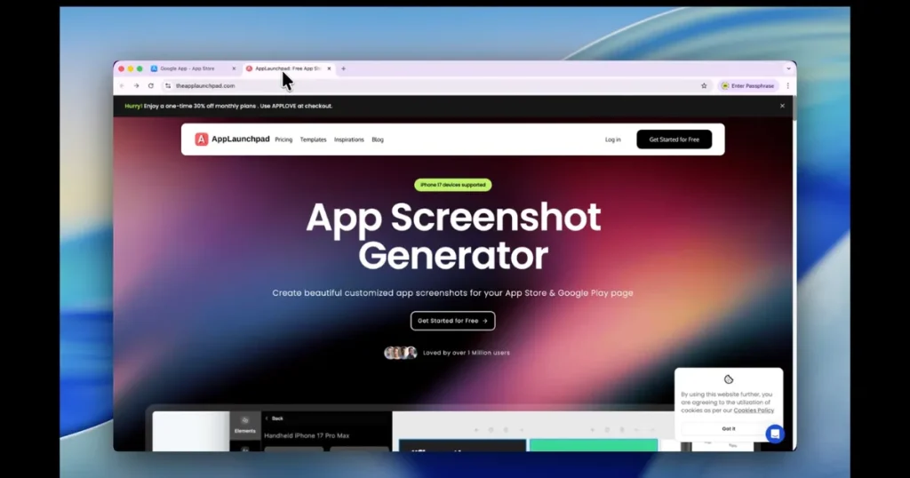 AppLaunchpad homepage
