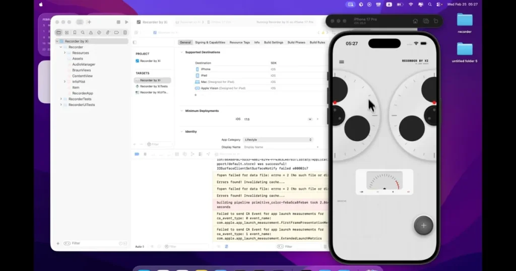 Refining the App in Xcode