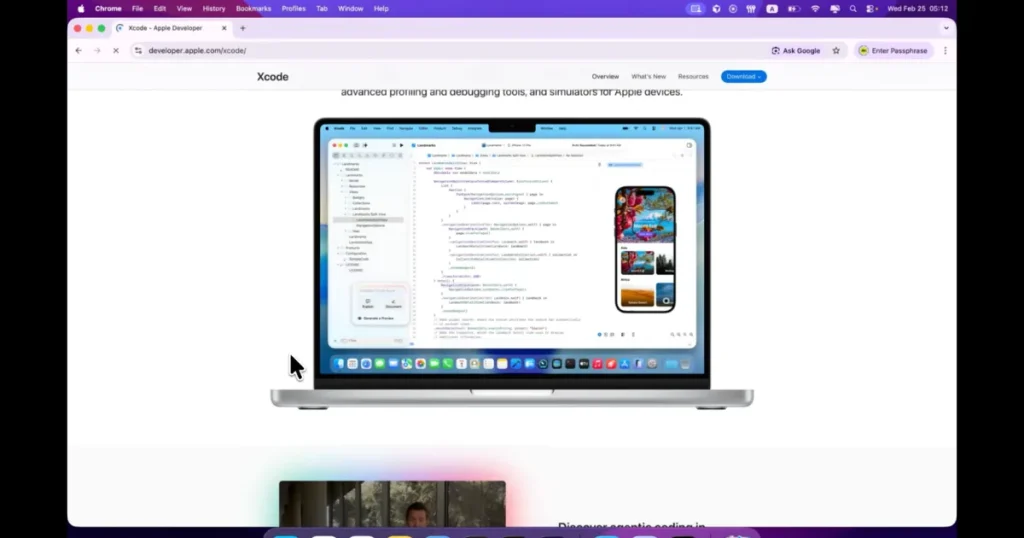 Xcode homepage
