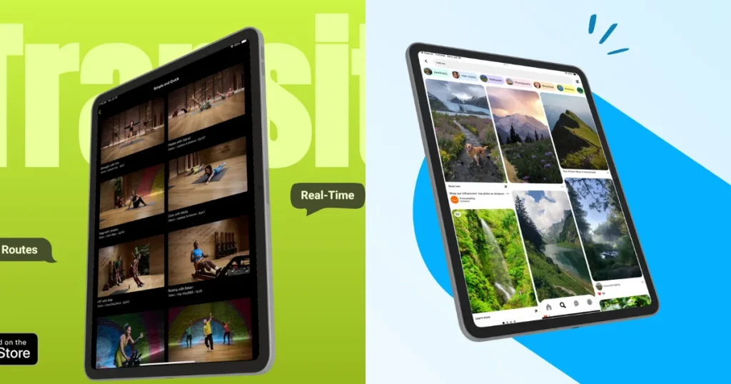 3D iPad mockups