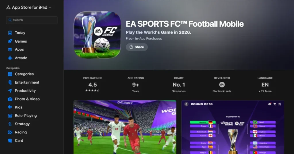 Football game iPad mockup templates