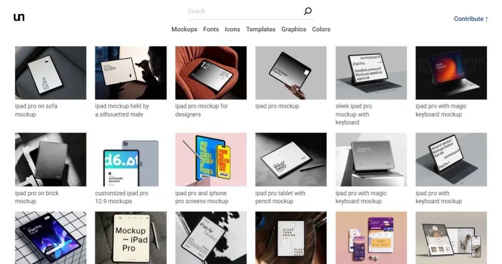 Unblast iPad mockup templates