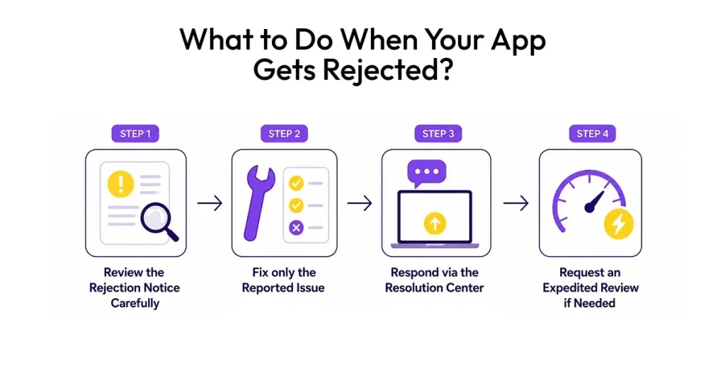 What to do after app rejection?