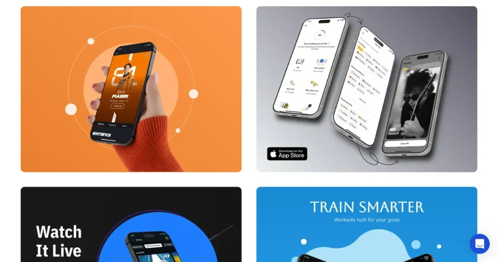 AppLaunchpad Android mockup templates
