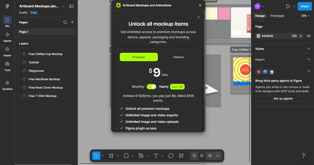 Artboard Studio Figma plugin pricing