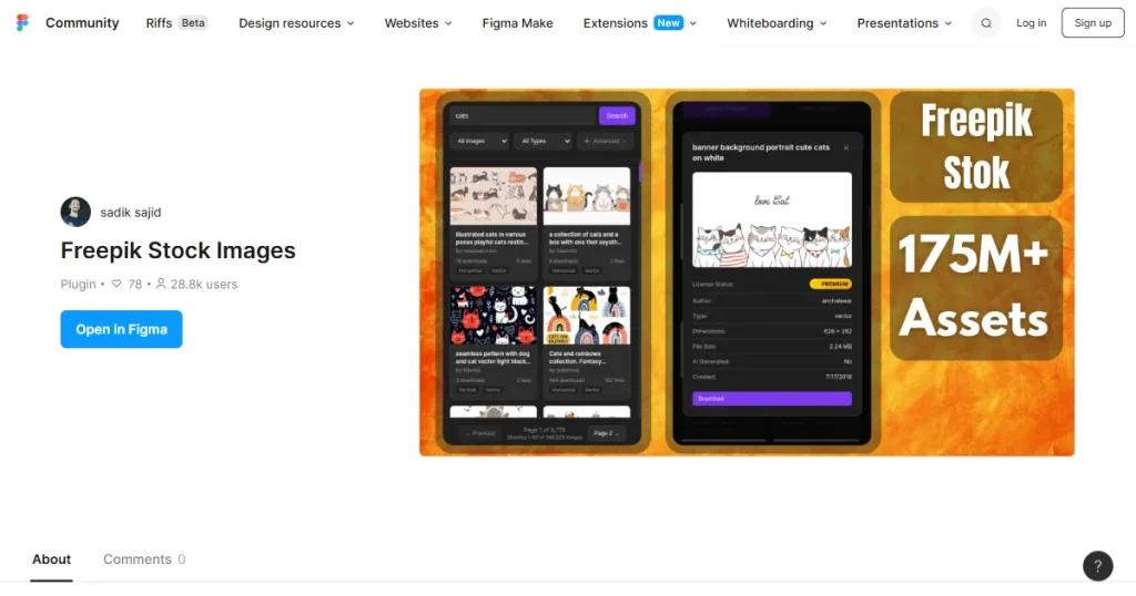 Freepik Stock Images Figma plugin