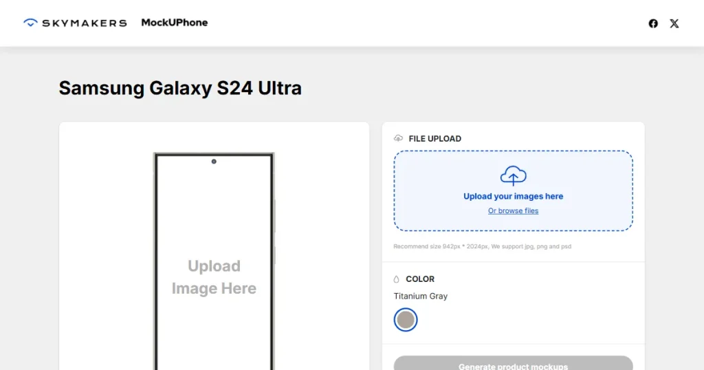 Mockuphone Android phone mockup