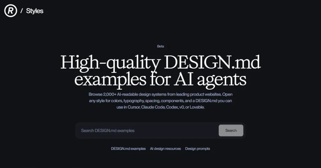Refero Styles design MD files