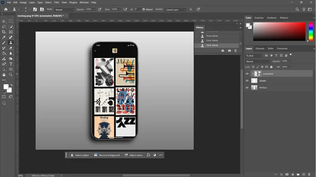 Restoring screenshot opacity to check alignment