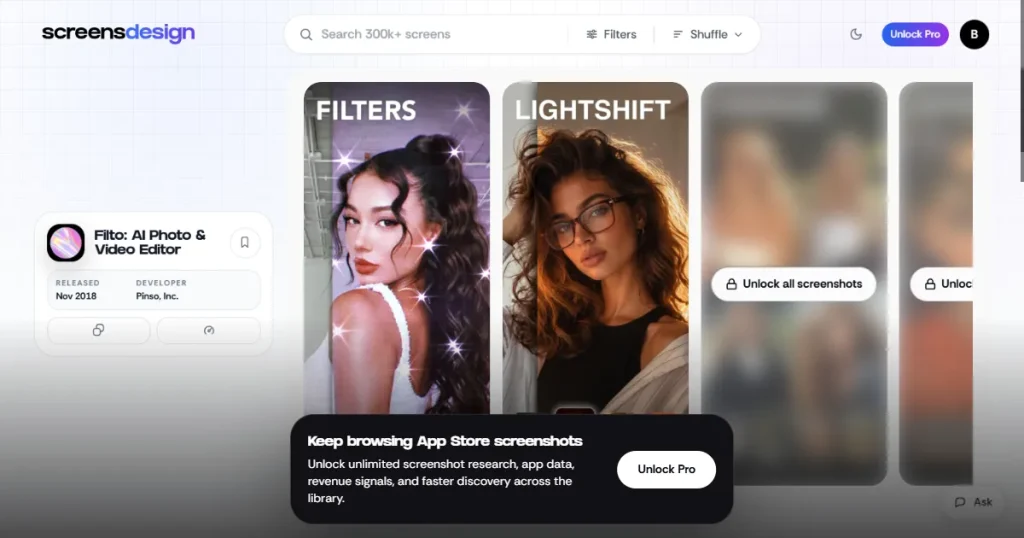 Screensdesign app store screenshot page