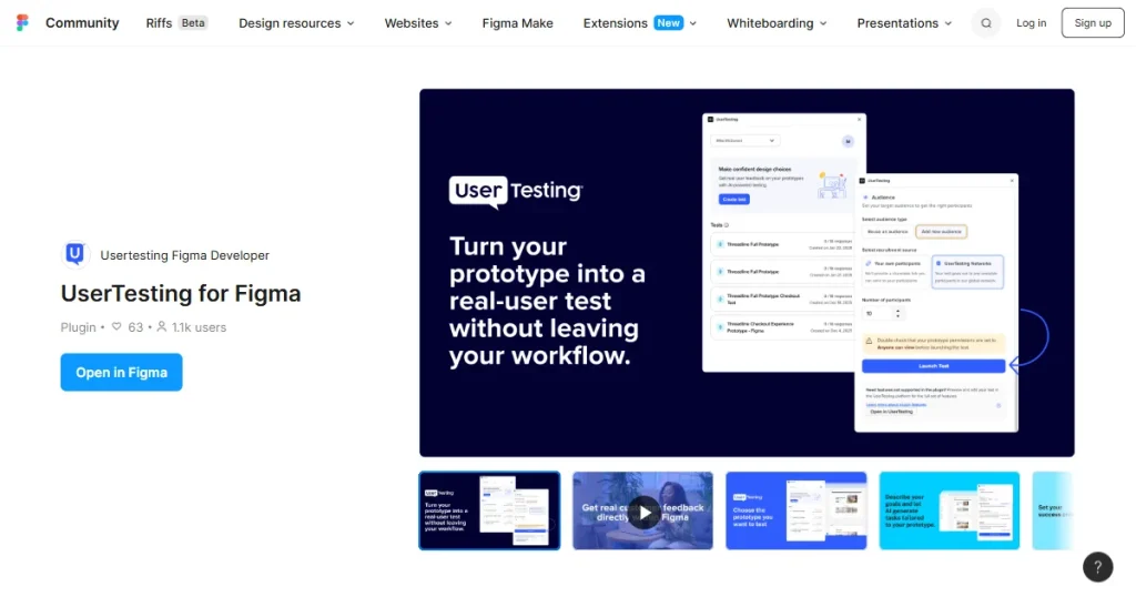 Usertesting for Figma plugin