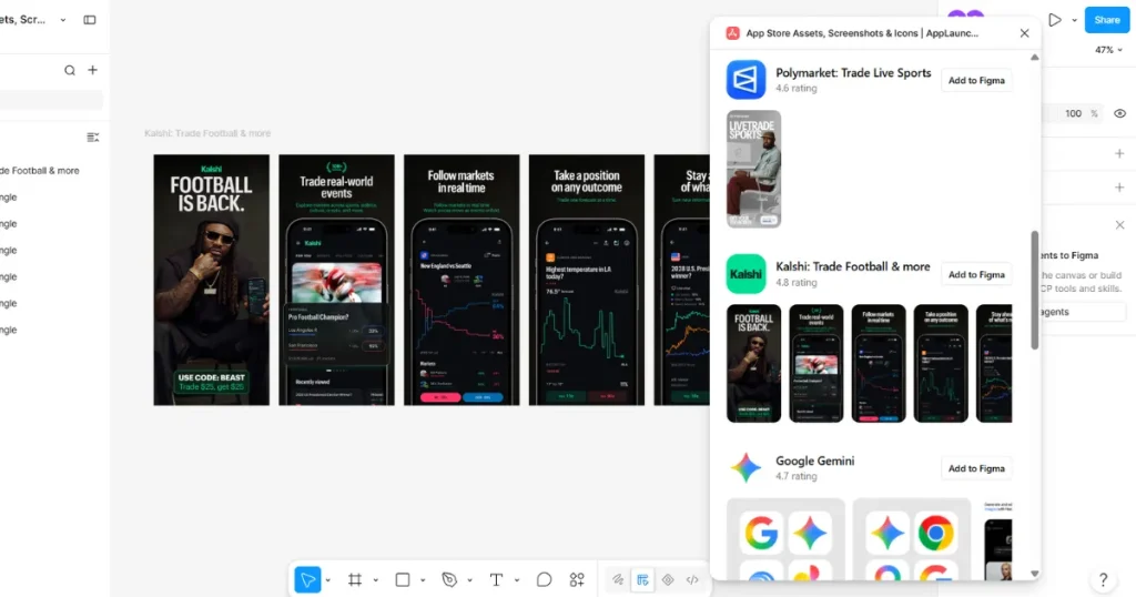 Using AppLaunchpad plugin in Figma
