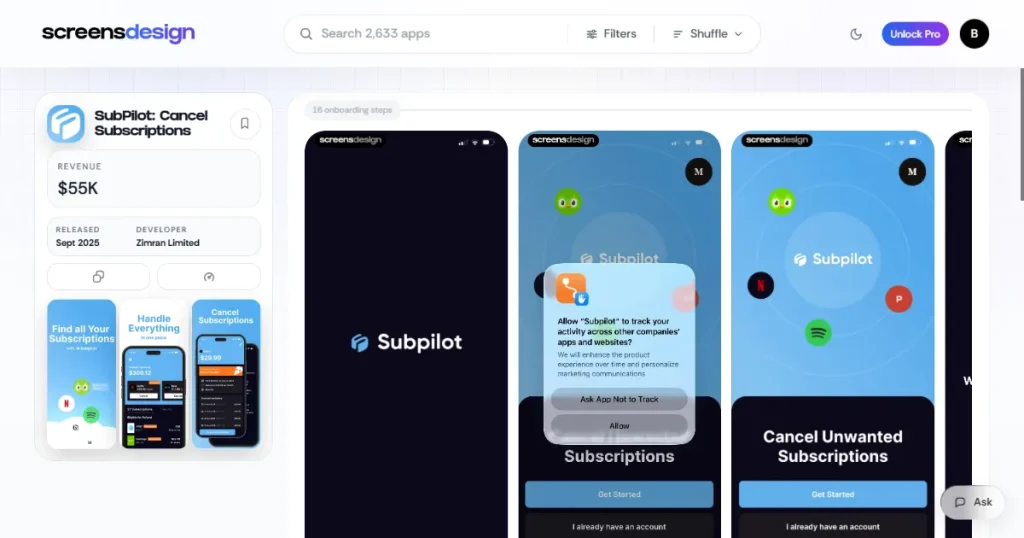 Screensdesign app screen design library